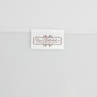 Clear Vinyl Tablecloth Heavy Duty 6-Mil Table Cloth Tablecloth Easy to Clean and Highly Durable Comes in White Hemmed Border