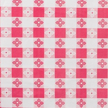 Checkered Vinyl Tablecloth with Flannel Backing for Restaurants, Picnics, Bistros, Indoor and Outdoor Dining