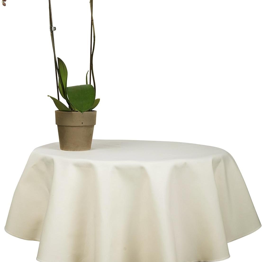 Spun Polyester Round Tablecloth