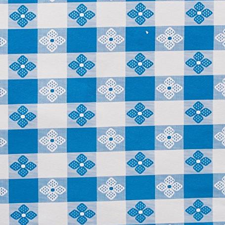 Checkered Vinyl Tablecloth with Flannel Backing for Restaurants, Picnics, Bistros, Indoor and Outdoor Dining
