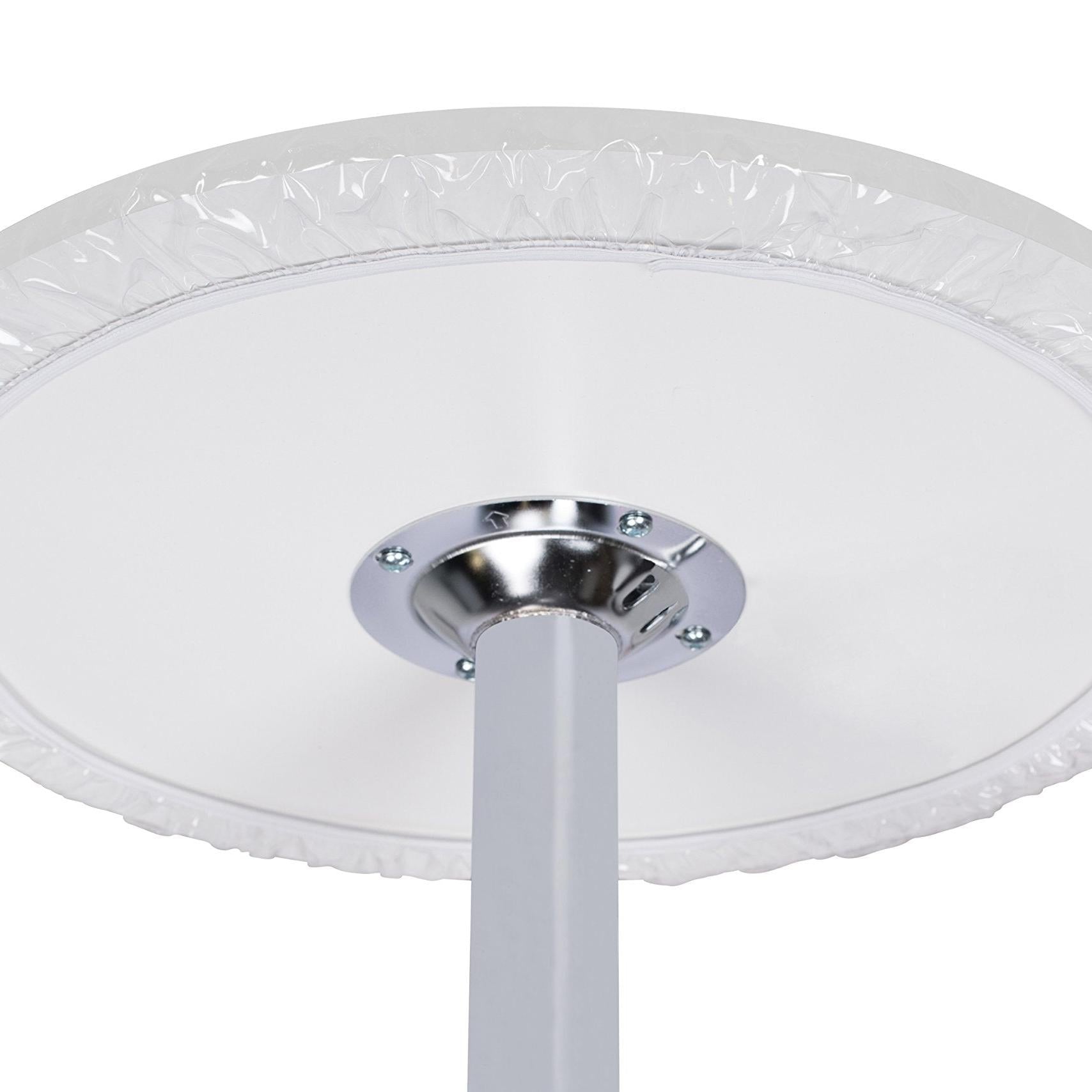 Heavy Duty Clear Vinyl Round Fitted Tablecloth (Table Cover) Elasticized Tablecloth Great for Protecting Your fine Tables and Table Linen