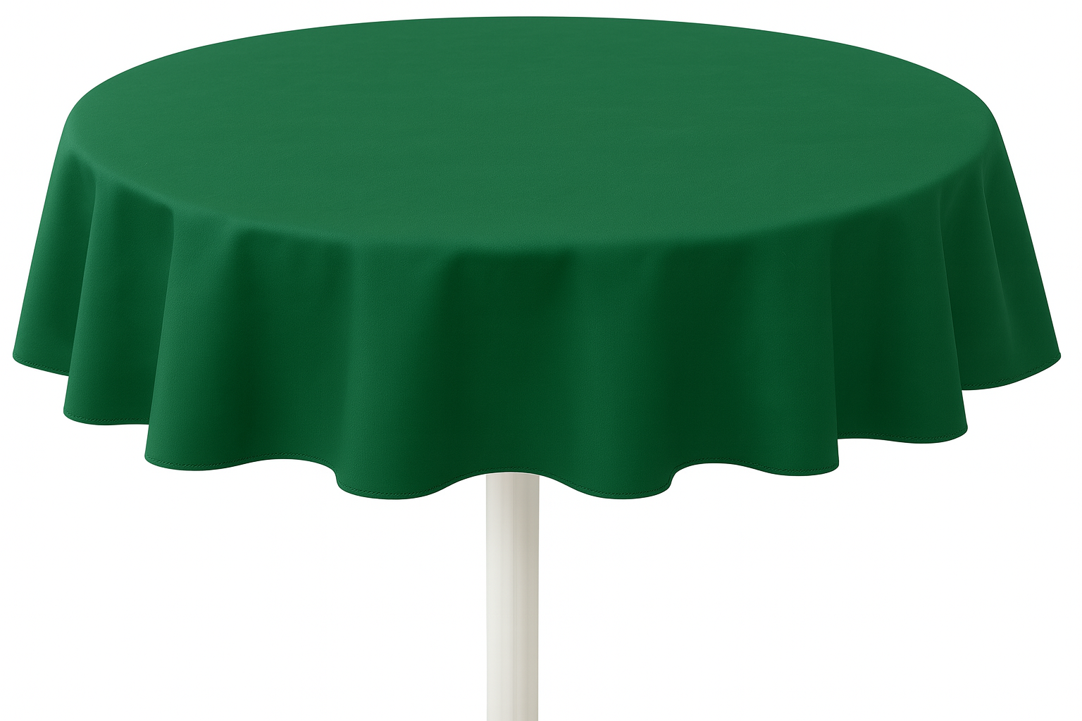 Heavy Duty Flannel Backed Round Vinyl Tablecloth 6 Gauge Thickness, Indoor and Outdoor & Easy to Clean