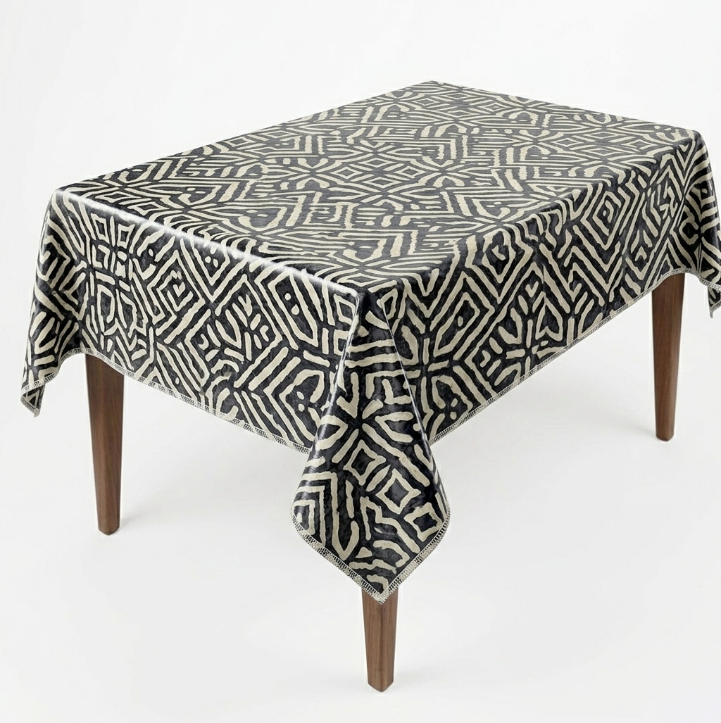 Oil Cloth Tablecloth – Waterproof Oil Cloth Fabric TableCloth (Square/Rectangle)