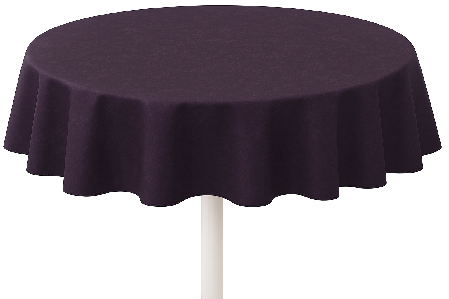 Heavy Duty Flannel Backed Round Vinyl Tablecloth 6 Gauge Thickness, Indoor and Outdoor & Easy to Clean