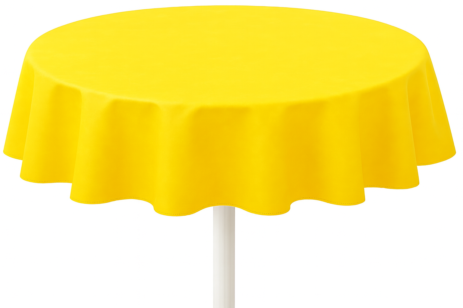 Heavy Duty Flannel Backed Round Vinyl Tablecloth 6 Gauge Thickness, Indoor and Outdoor & Easy to Clean