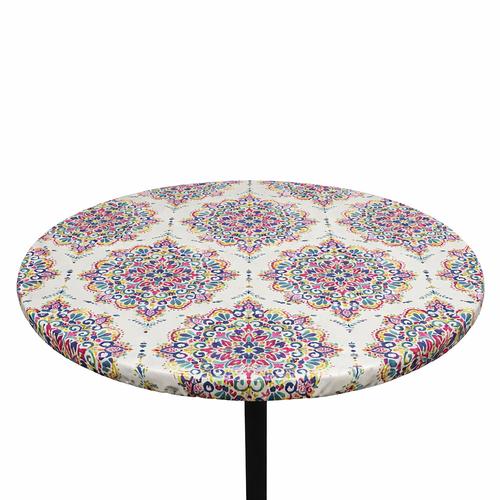 Oil Cloth Tablecloth – Waterproof Oil Cloth Fabric TableCloth (Fitted Round)