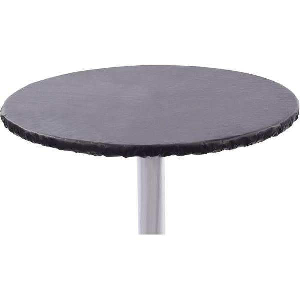 Heavy Duty Vinyl Round Fitted Tablecloth | Flannel Backed Table Cover