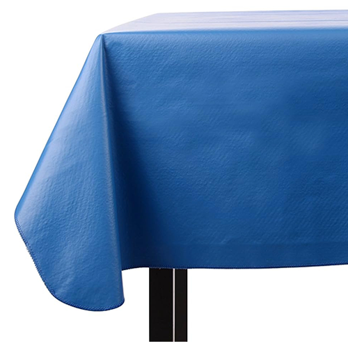 Heavy Duty Vinyl Rectangle or Square Tablecloth 6 Gauge Flannel Backed Wipeable Tablecloth with Vivid Colors & Many Sizes