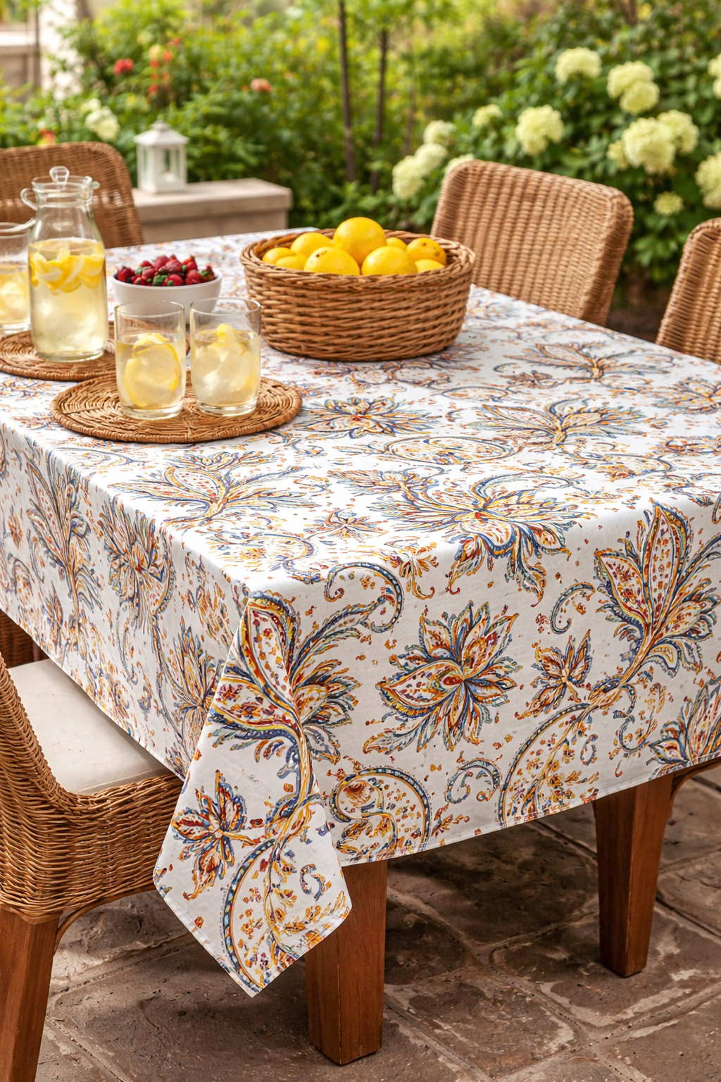 Oil Cloth Tablecloth – Waterproof Oil Cloth Fabric TableCloth (Square/Rectangle)